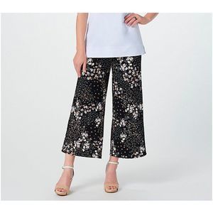 Isaac Mizrahi Live! Wide Leg Cropped Culotte Pants